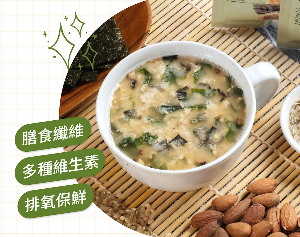 Instant Oatmeal - Nori Seaweed Kombu 燕麥堅果飲-海苔昆布 (32g x 10 packs)